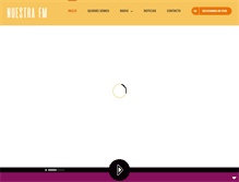 Tablet Screenshot of nuestrafm.com.ar